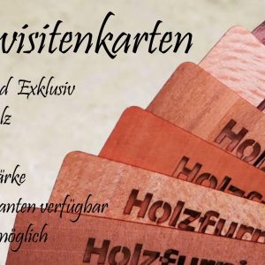 MoManufaktur Holz Visitenkarten 0,6mm