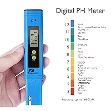 Pancellent PH Messgerät, PH TDS EC und Temperatur 4 in 1 Set, Wasserqualität Tester(ATC) für Trinkwasser/ Schwimmbad/ Aquarium/ Pools, Leitwertmessgerät mit hoher Genauigkeit und LCD Display (Blau) – Bild 8