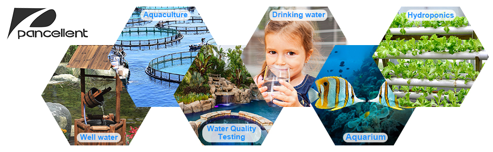 Pancellent PH Messgerät, PH TDS EC und Temperatur 4 in 1 Set, Wasserqualität Tester(ATC) für Trinkwasser/ Schwimmbad/ Aquarium/ Pools, Leitwertmessgerät mit hoher Genauigkeit und LCD Display (Blau) – Bild 9